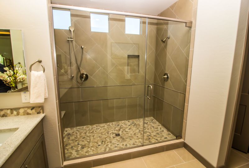 Shower Layouts with Glass Doors